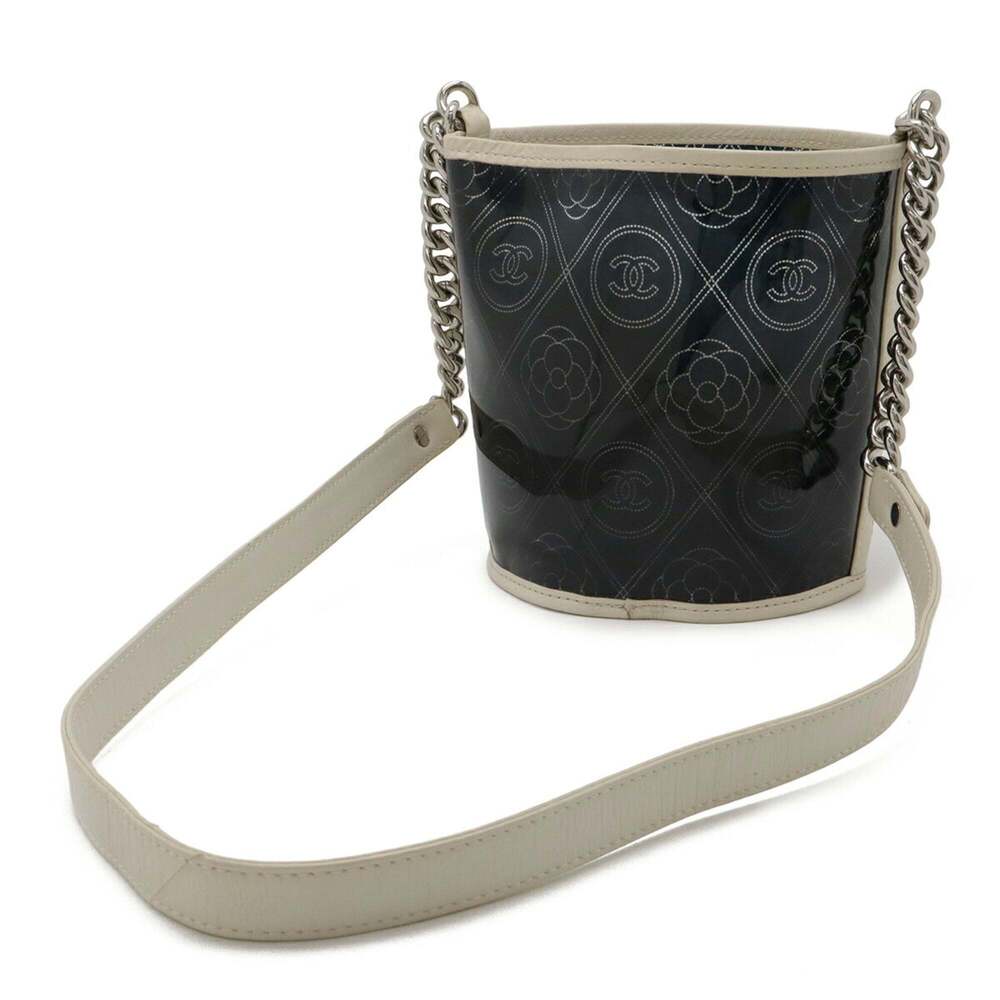 CHANEL Black Leather Logo Shoulder Bag - Picture 3 of 7